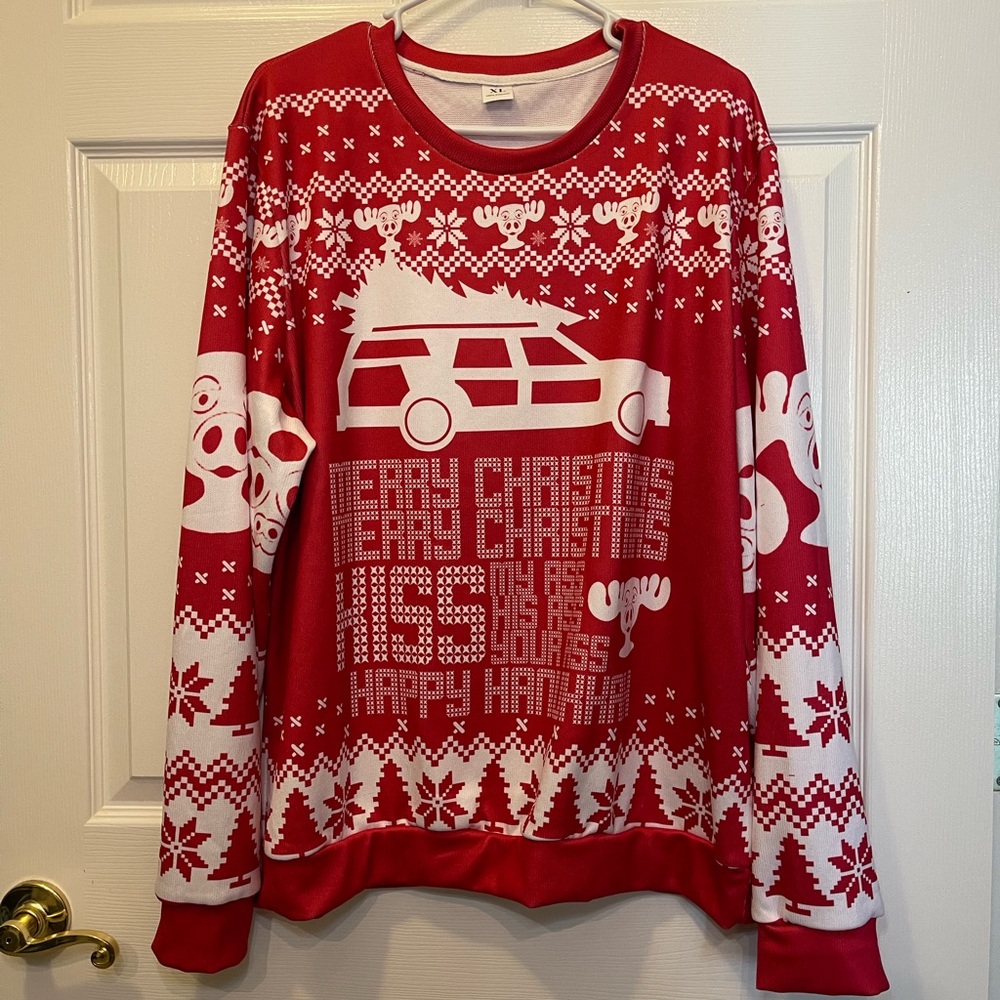 National Lampoon's Christmas New Year Winter Vacation Ugly Christmas shirt XL